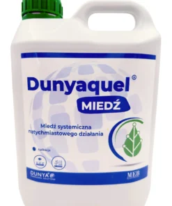 nawóz miedź systemiczna Dunyaquel 5L – korektor niedoborów miedzi do oprysków dolistnych