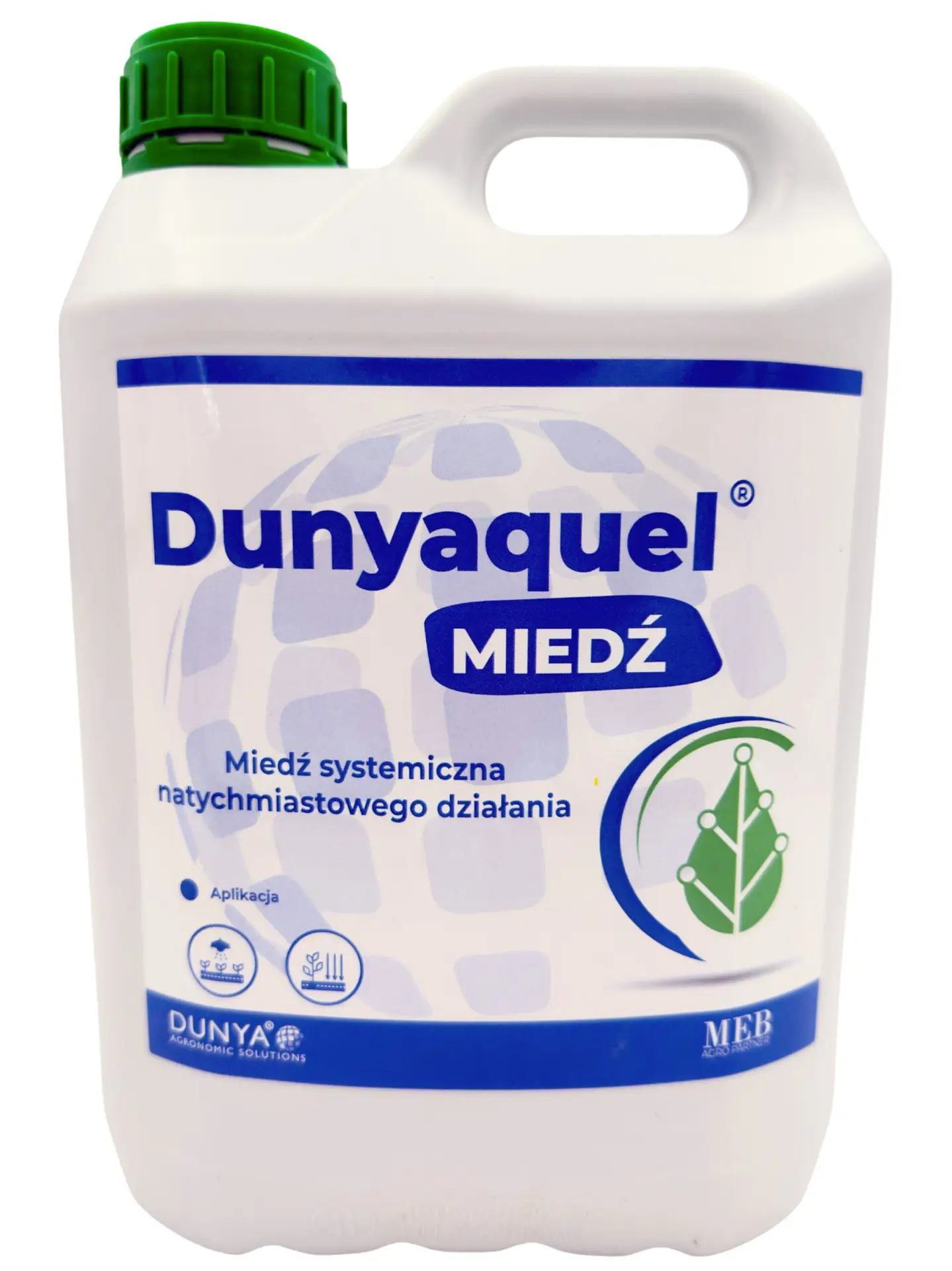nawóz miedź systemiczna Dunyaquel 5L – korektor niedoborów miedzi do oprysków dolistnych